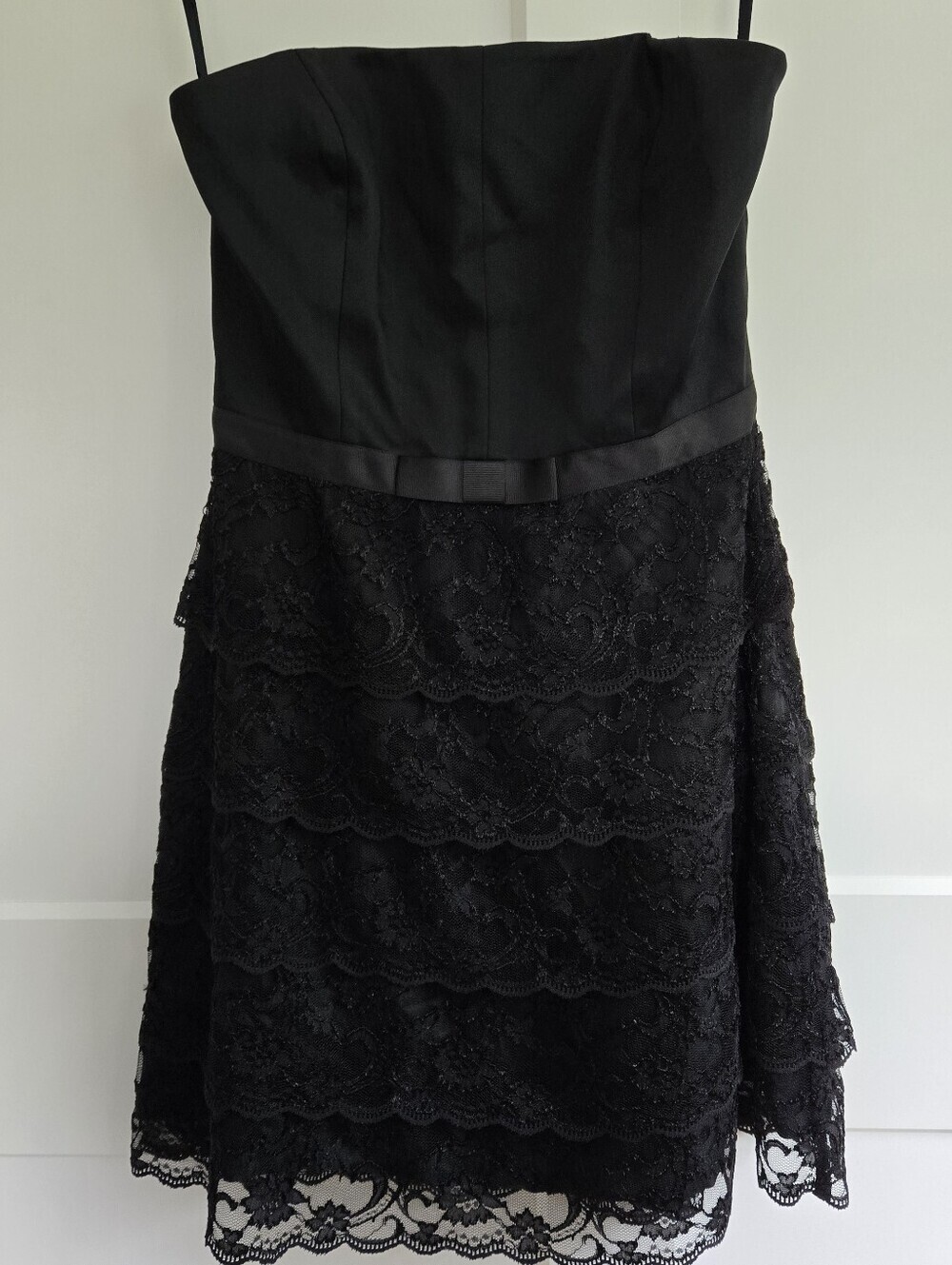 Tahari Arthur S. Levine Black Size 6 Womens Strapless Cocktail Party Dress